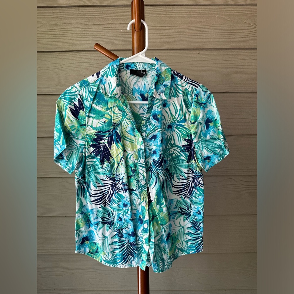 Erika Hawaiian Button Down Shirt